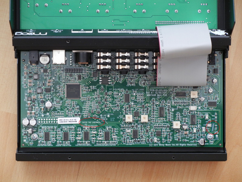 Minitaur overview of components inside