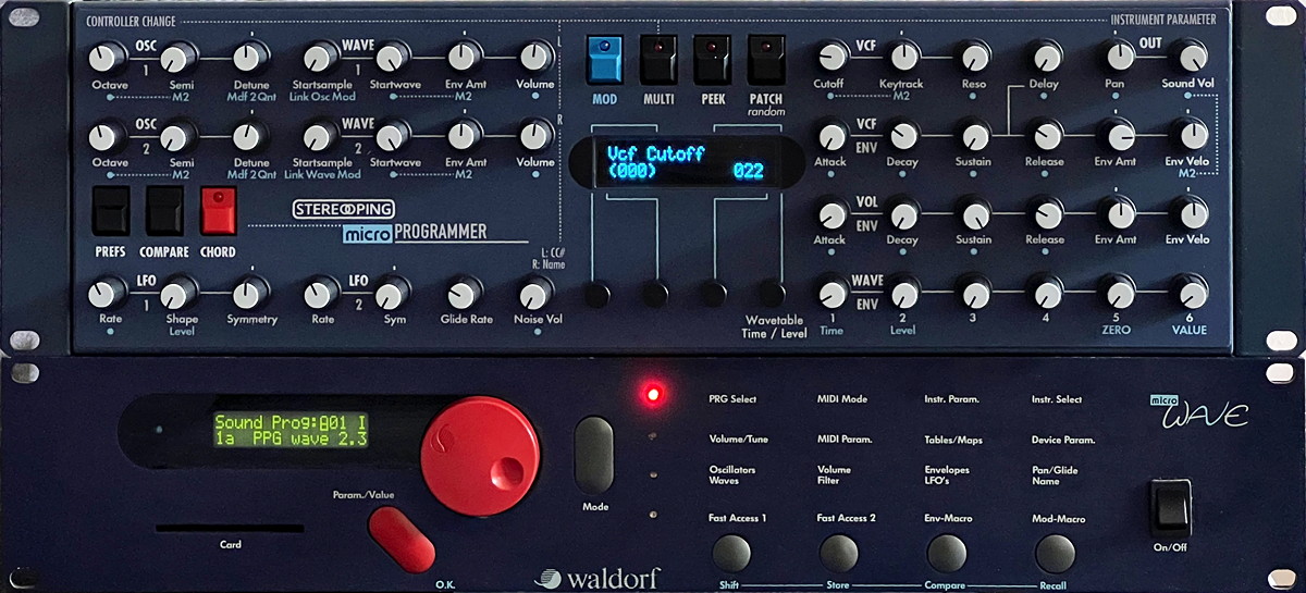 Waldorf MicroWave Rev. B with Stereoping micro-Programmer